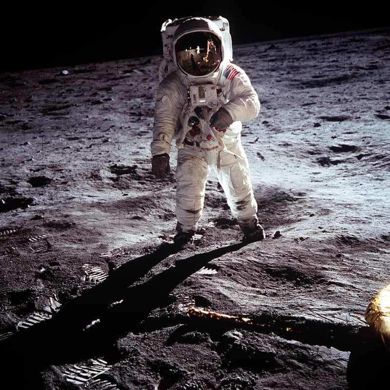 Man on the Moon - Neil Armstrong Iconic Photograph