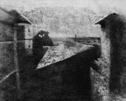 The world's first photograph by Joseph Niepce