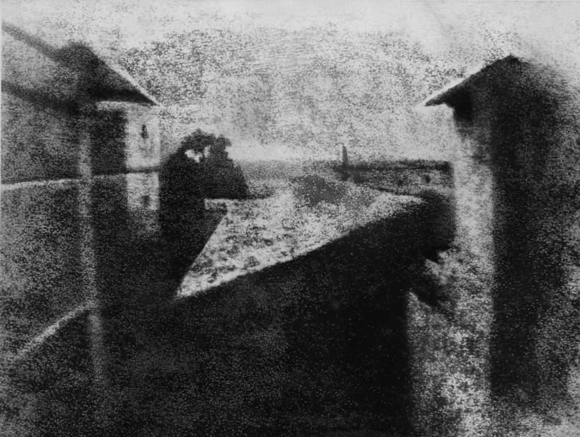The world's first photograph by Joseph Niepce