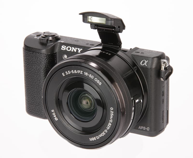 Sony A5100 product shot - front flash