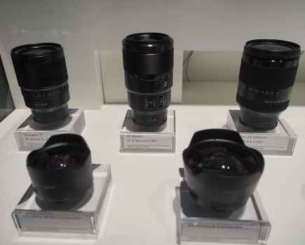 New Sony FE full frame E Mount lenses on show at CES in Las Vegas 2015
