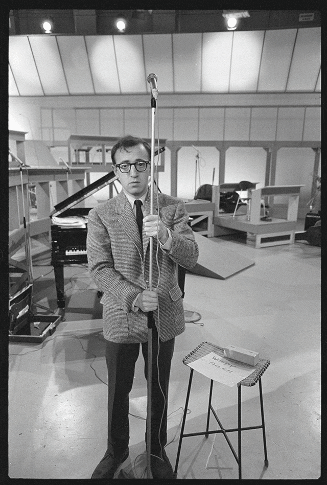 Woody Allen during the recording of The Woody Allen Show in 1965 