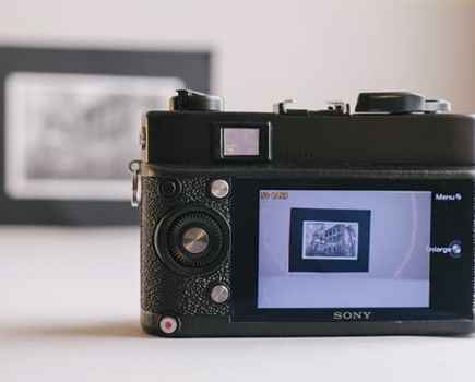 Frankencamera: 1973 Konica Auto S3 converted to digital using parts from a Sony NEX-5