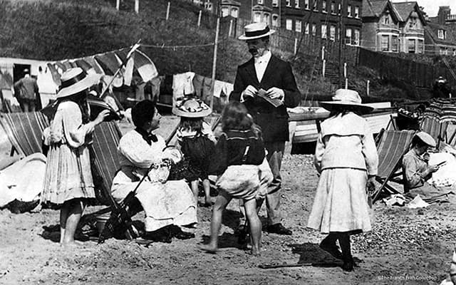 Southwold, Family on the Beach c.1906.web