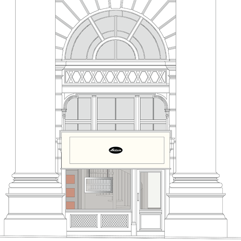 Leica Store City shop front illustration_small