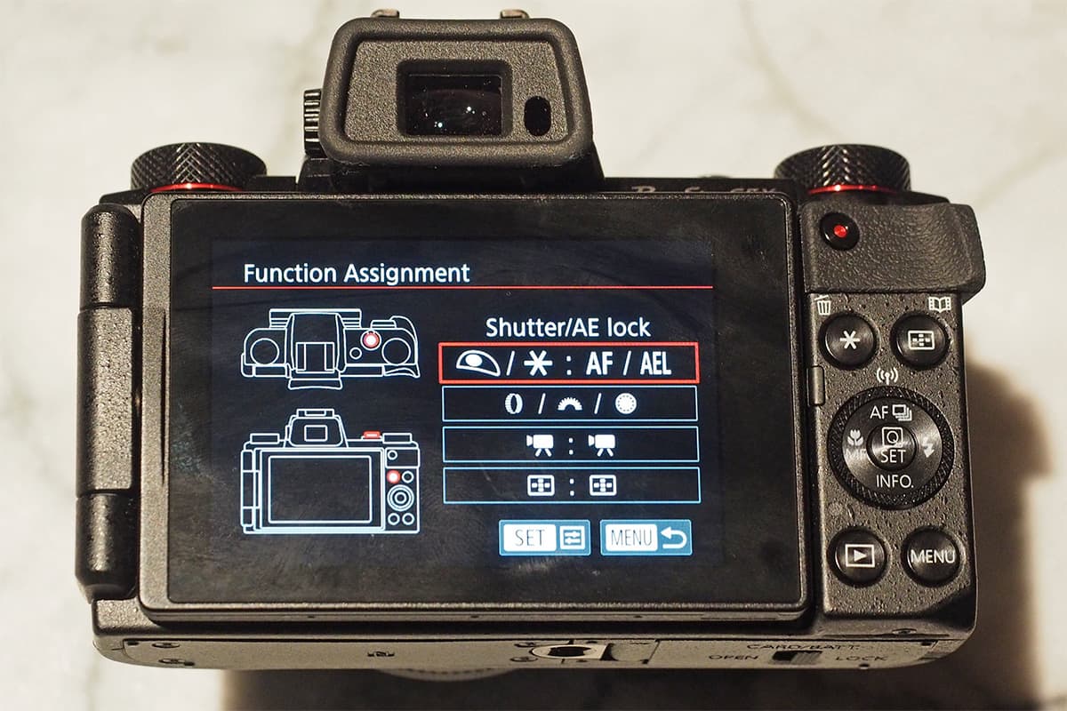 Many of the G5 X's key controls are user-customisable
