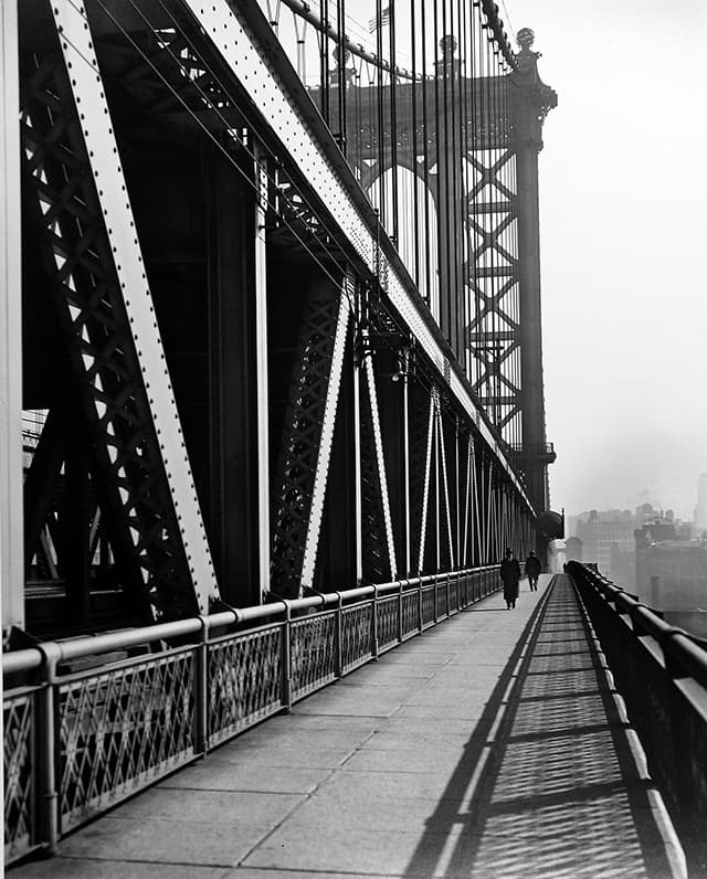 Manhattan Bridge, Lower East Side, NY, 1937.web