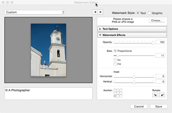 Lightroom Export - Watermark