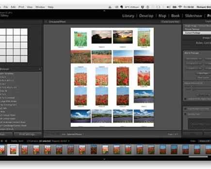 Lightroom print module