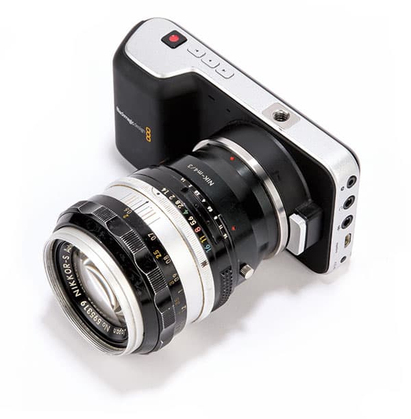 The Pocket Cinema Camera with 1960s Nikon lens