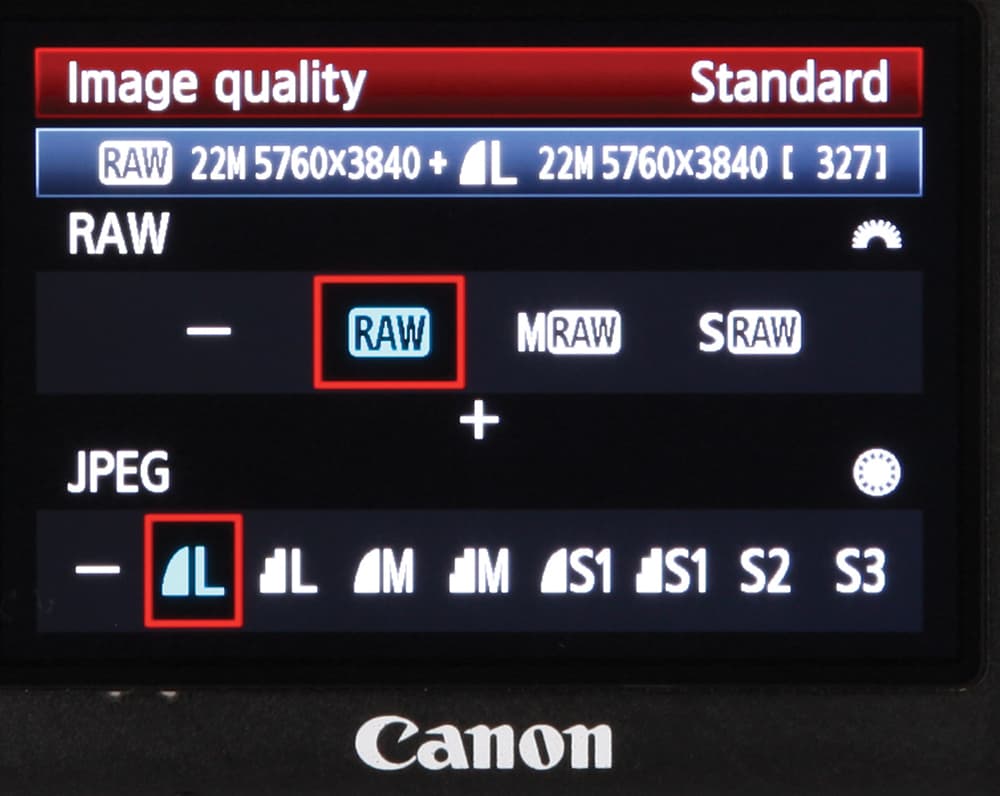 Canon DSLR file formats
