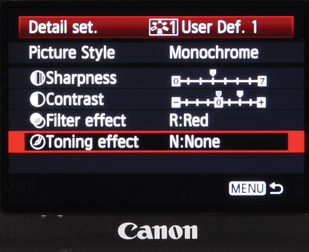 User define setting