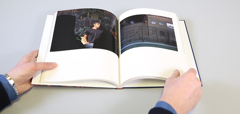 Spread from the photobook Blank Pages of an Iranian Photo Album by Newsha Tavakolian