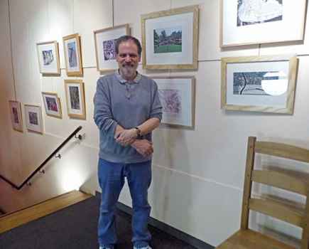 Michael Duke at a recent exhition of his work