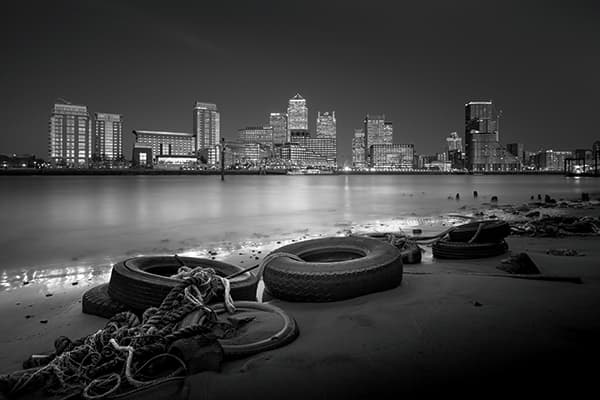 Bored of boulders? The old tyres add foreground interest and suit the topic