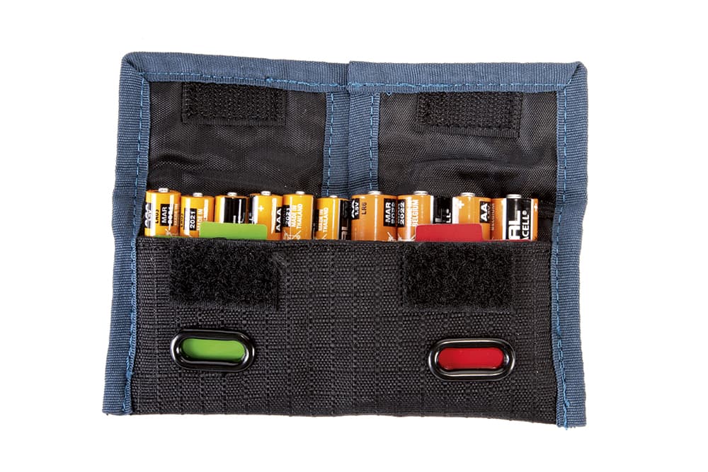 rogue indicator battery pouch inside