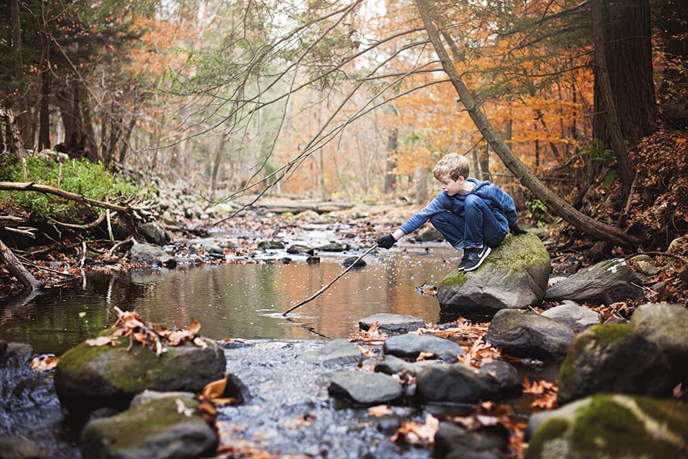 Amy Drucker child at river