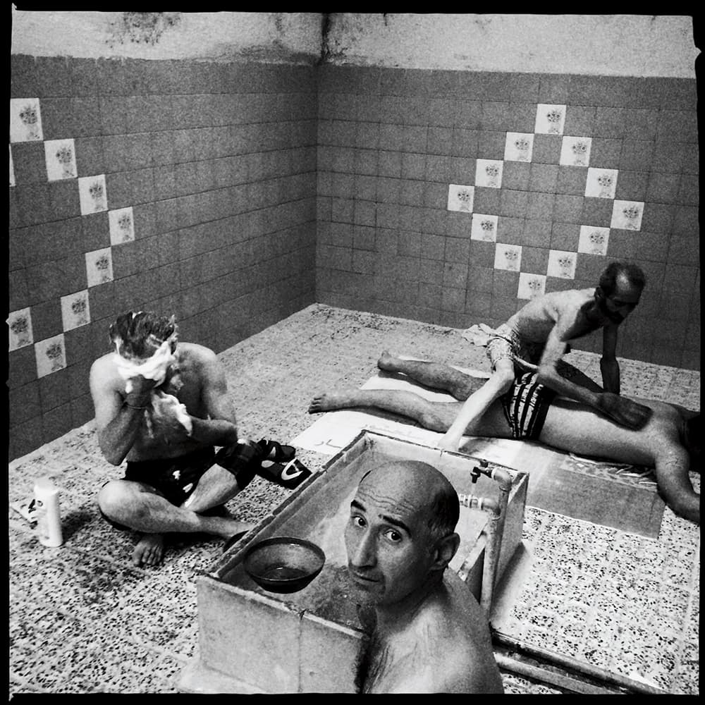 Ali Shams men in bathhouse