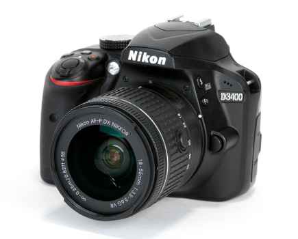 Nikon D3400 - Front (side)