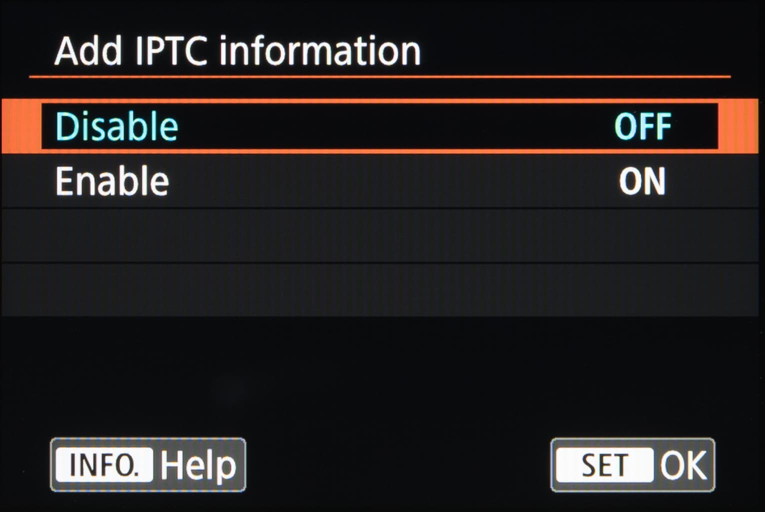 Canon Custom Menu Secrets