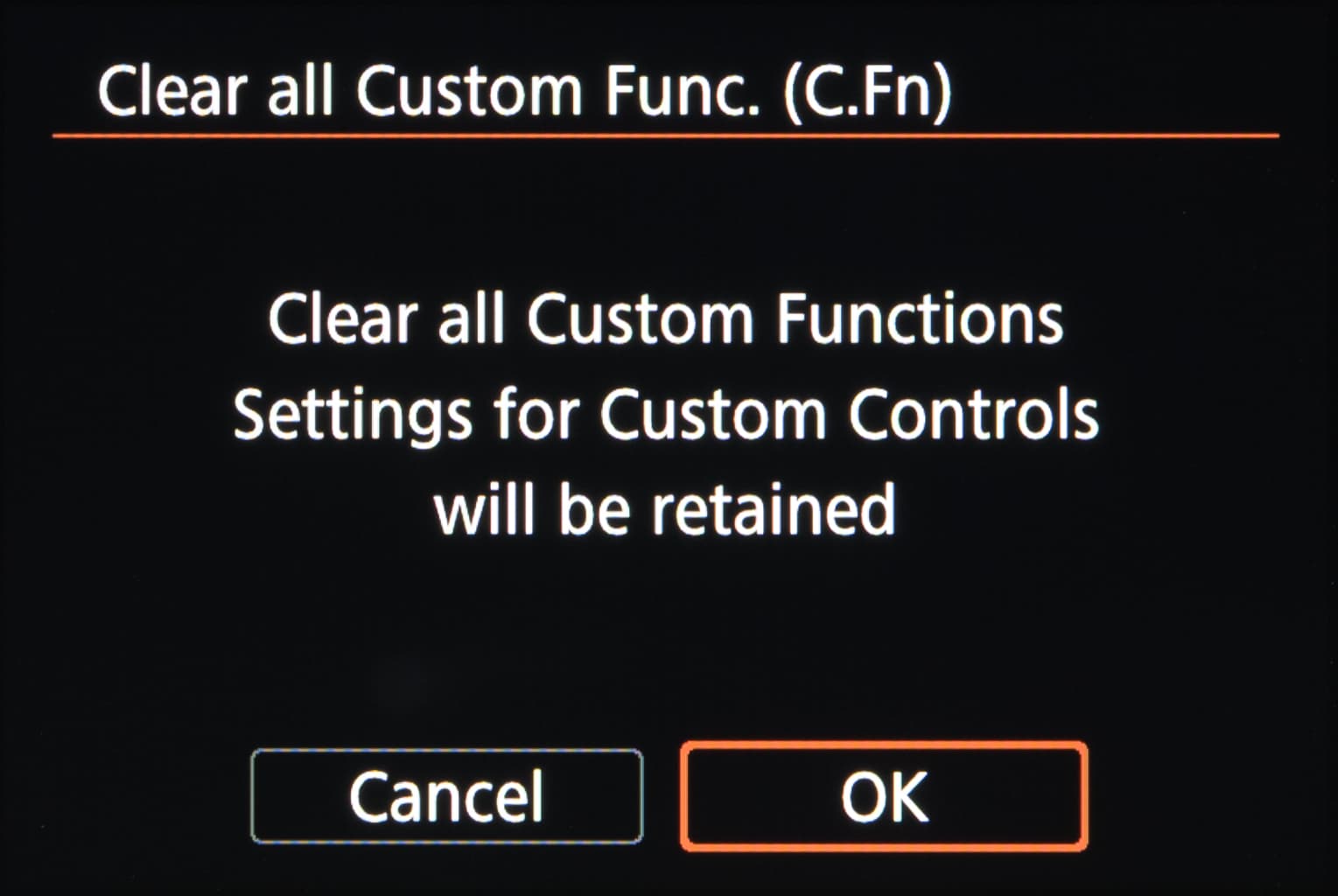 Canon Custom Menu Secrets