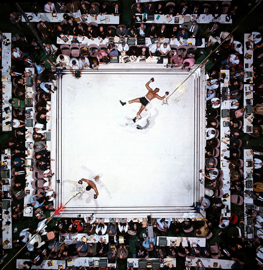 Neil Leifer Cleveland Williams and Muhammed Ali