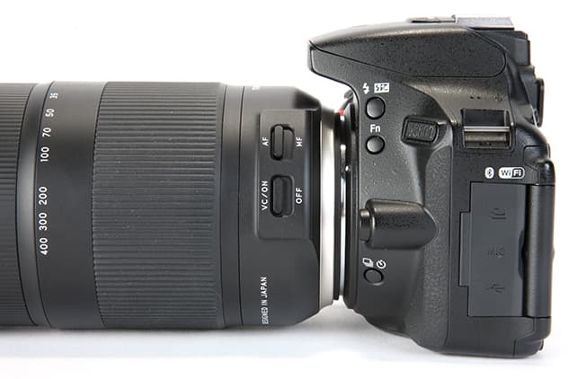Tamron 18-400mm MF/AF and VC controls