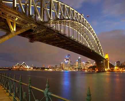 City lights Sydney