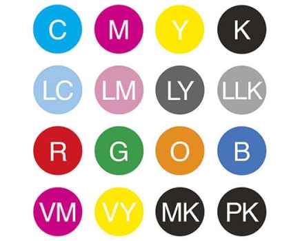 Printing ink colours