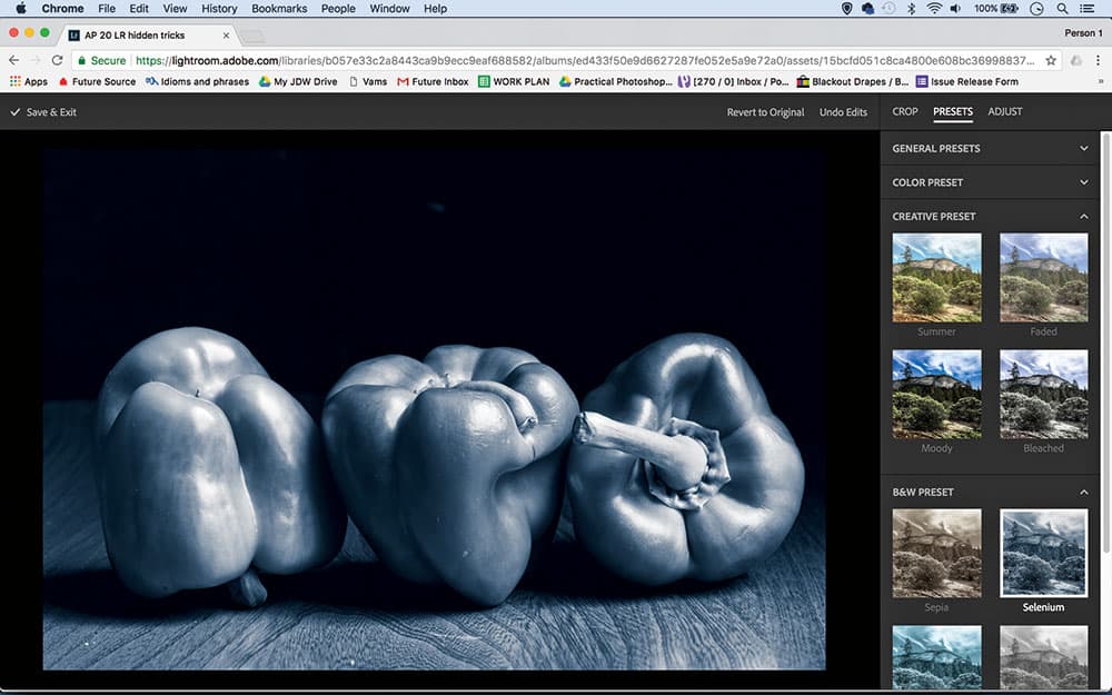 Lightroom hidden tools edit on the web