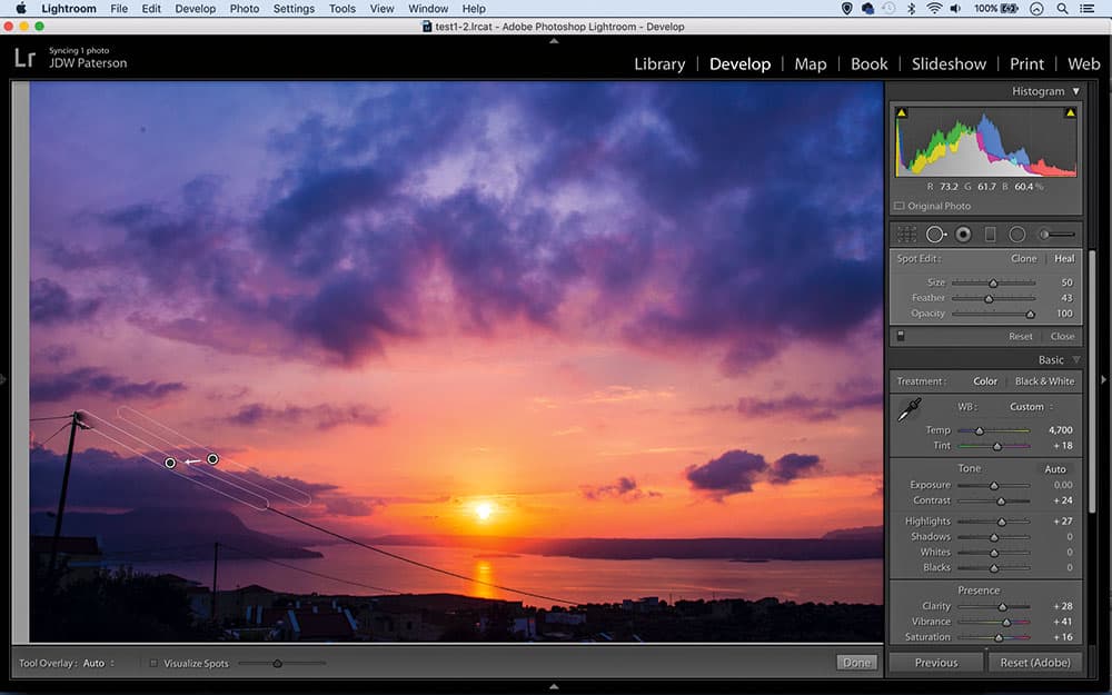 lightroom hidden tools straight-line healing