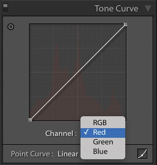 tone curve control colours