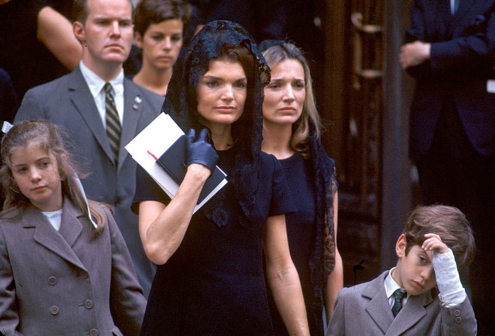 Harry Benson Jackie Kennedy at funeral of Robert F Kennedy