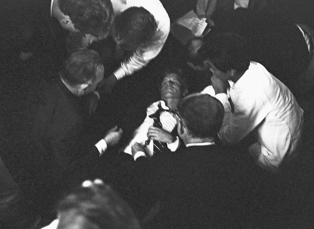 Harry Benson Robert F Kennedy after being shot