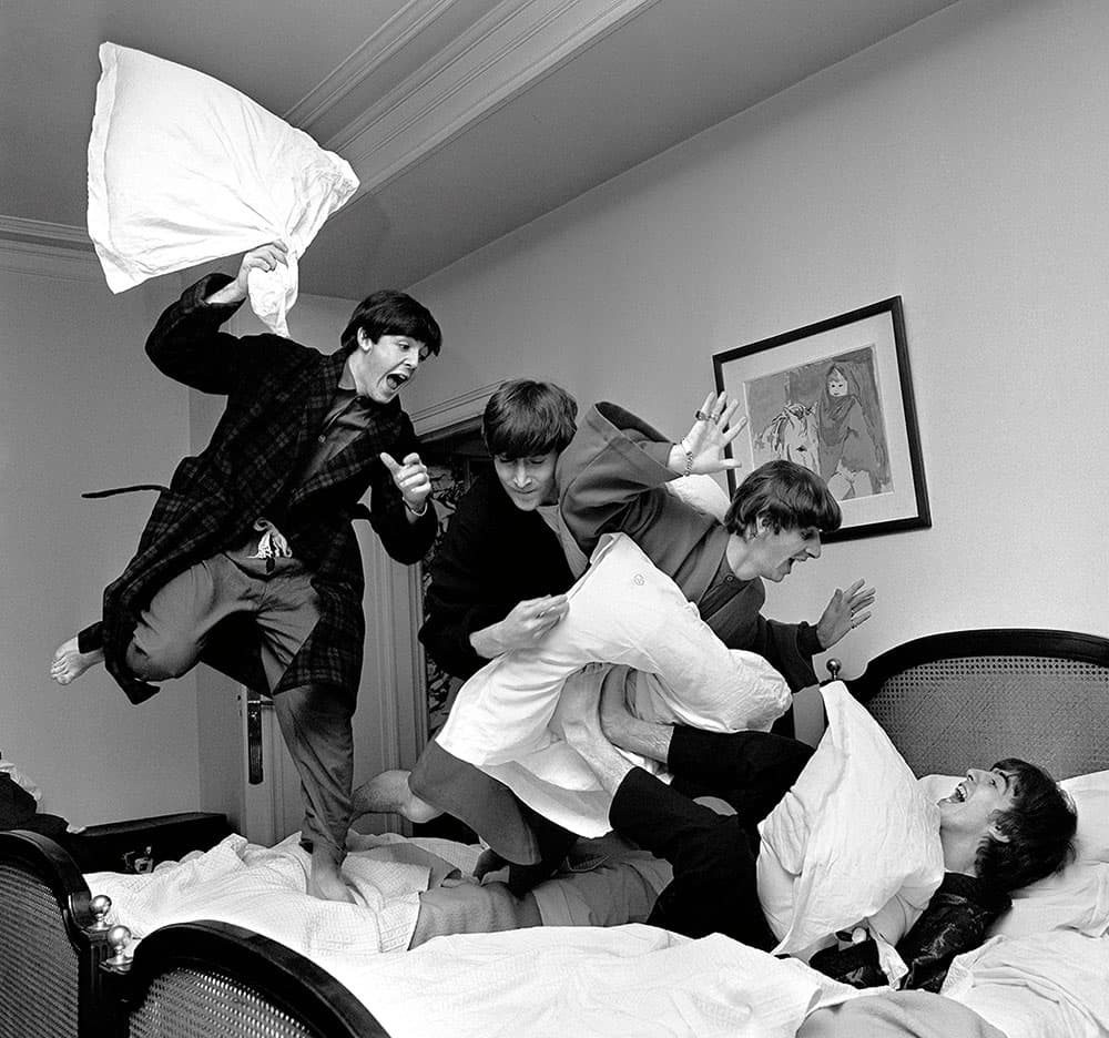 Harry Benson The Beatles having pillow fight
