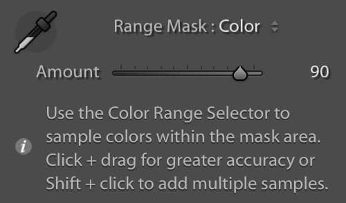 Lightroom control the range