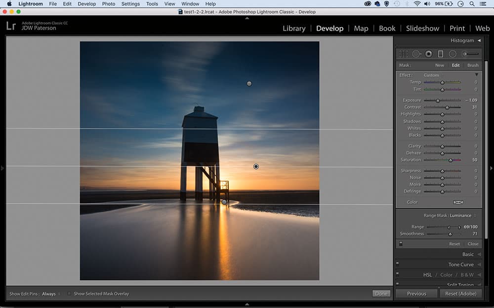 Lightroom make intelligent adjustments