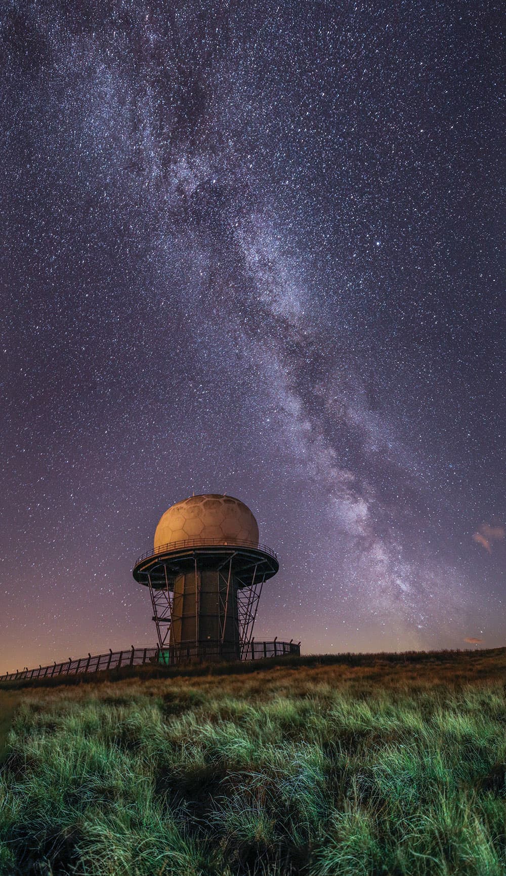 Milky Way panorama Clee Hill