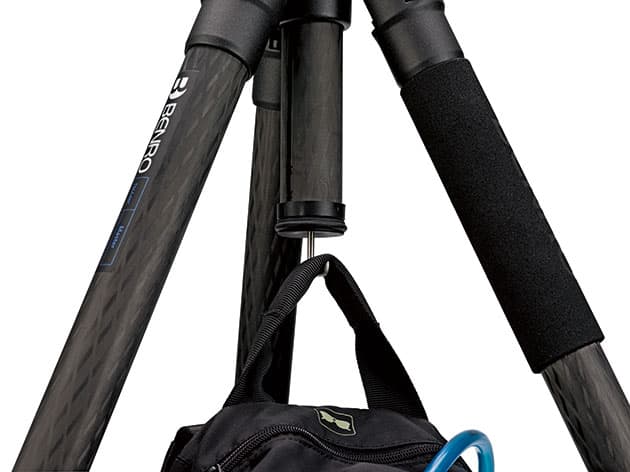 Improving stability using a camera bag