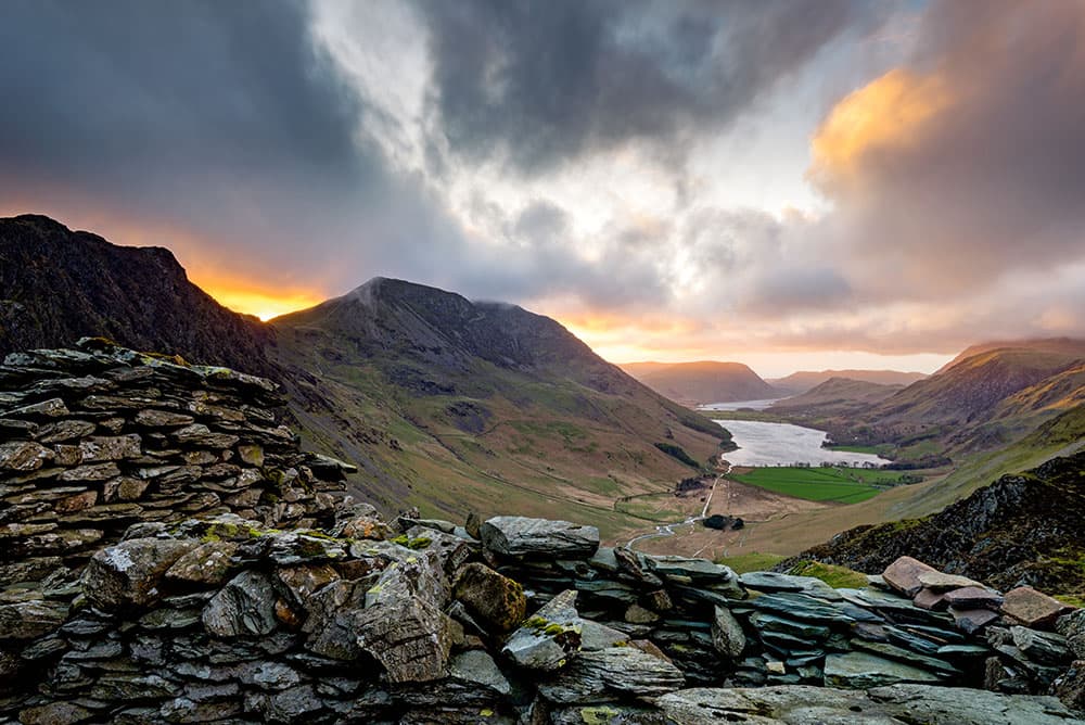 James Abbott View over Buttermere and Crummock water