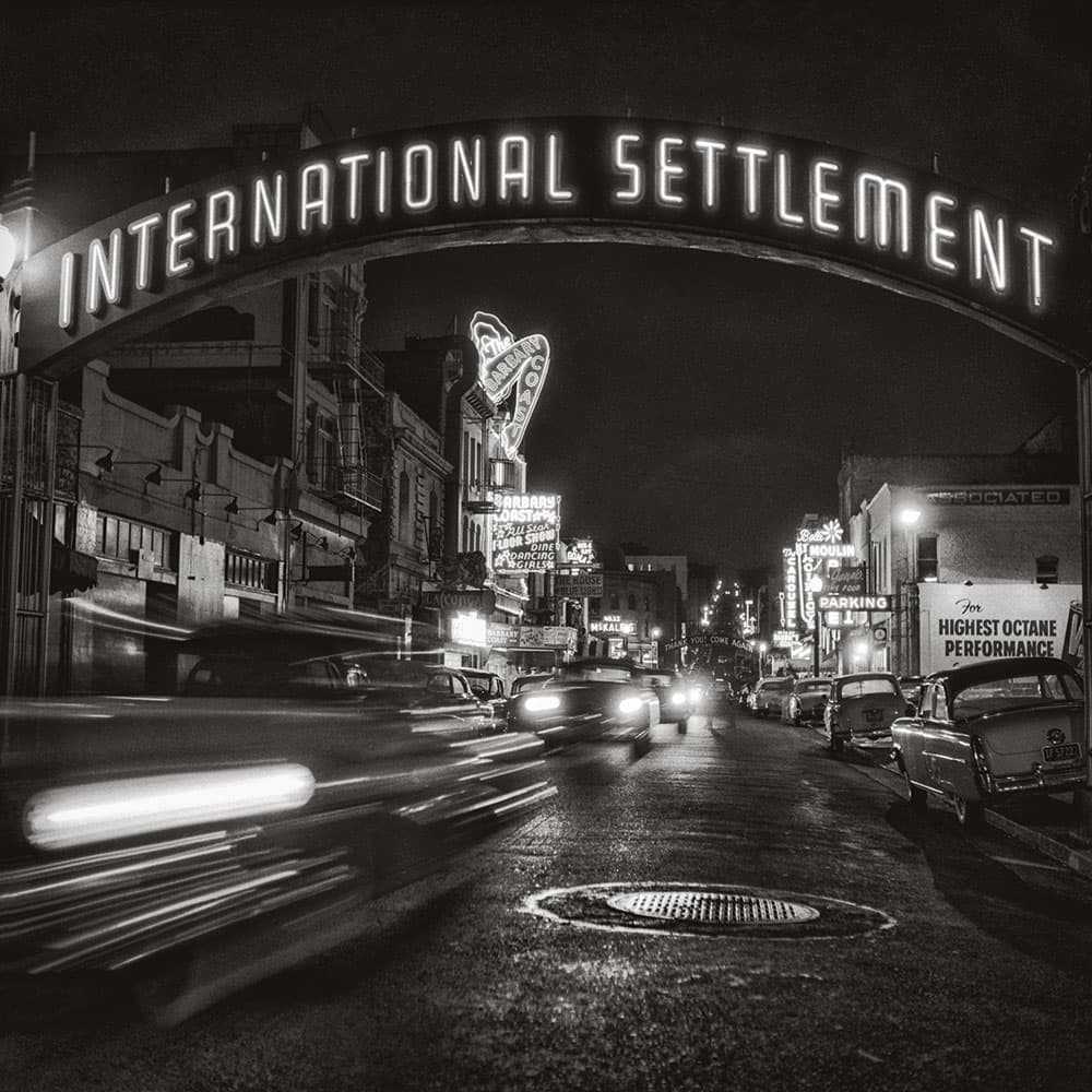 San Francisco Noir International settlement sign