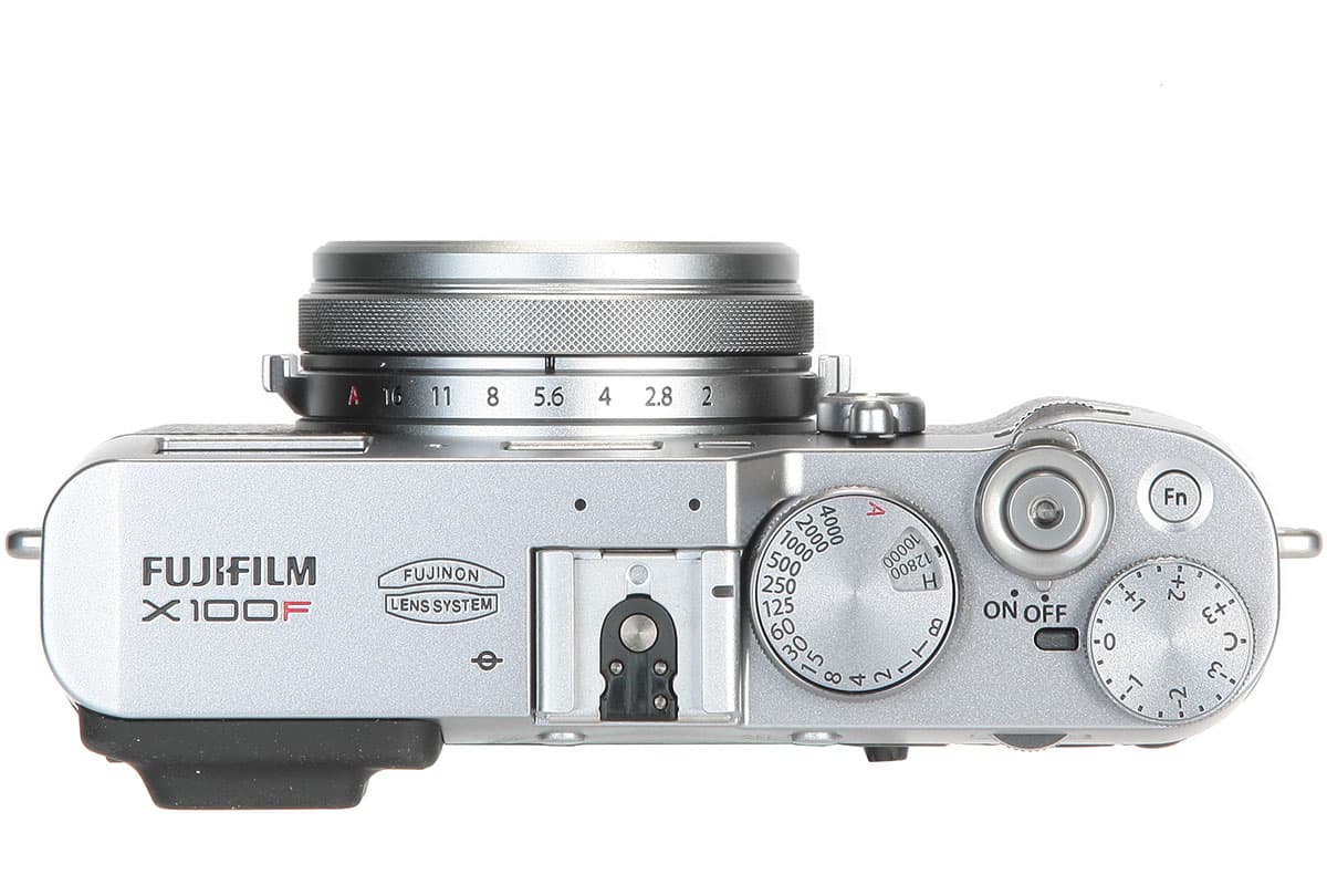 The top-plate has a combined shutter speed / ISO dial