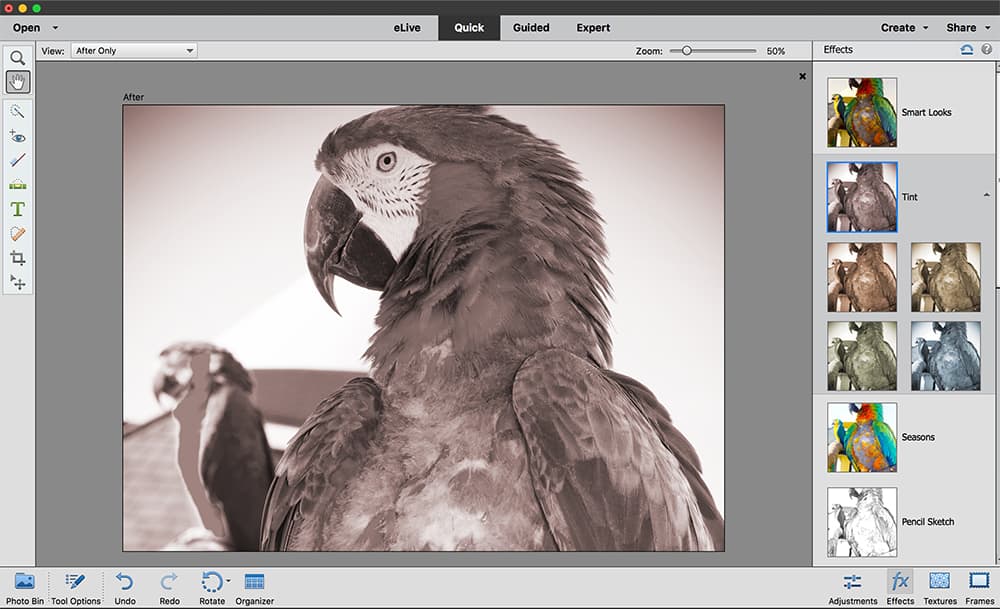Photoshop Elements Quick Mode