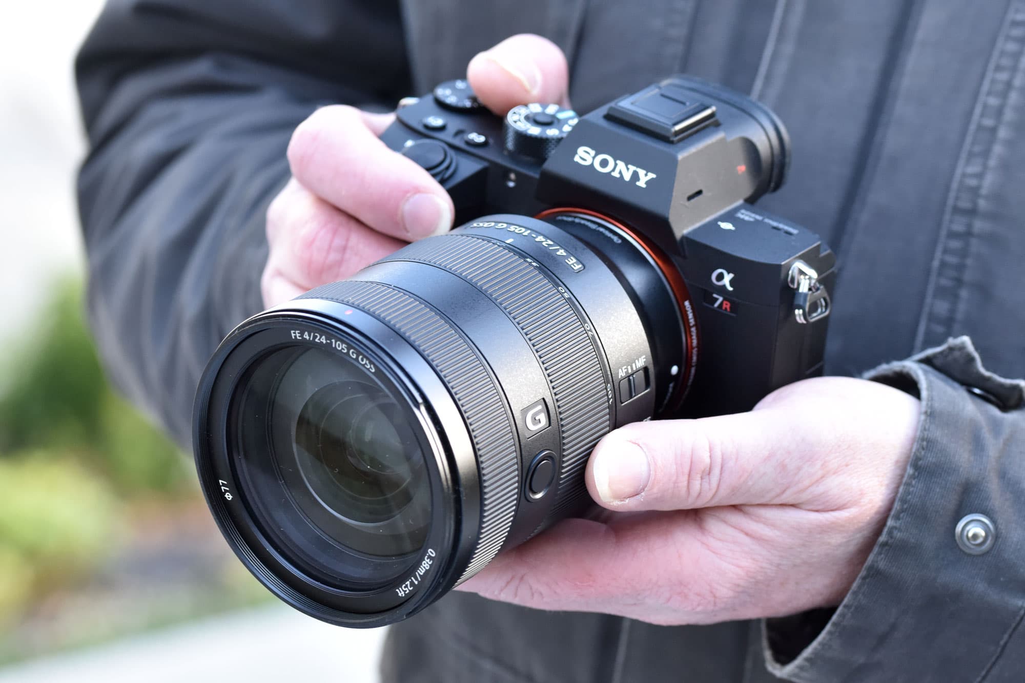 Sony 24-105mm in-hand