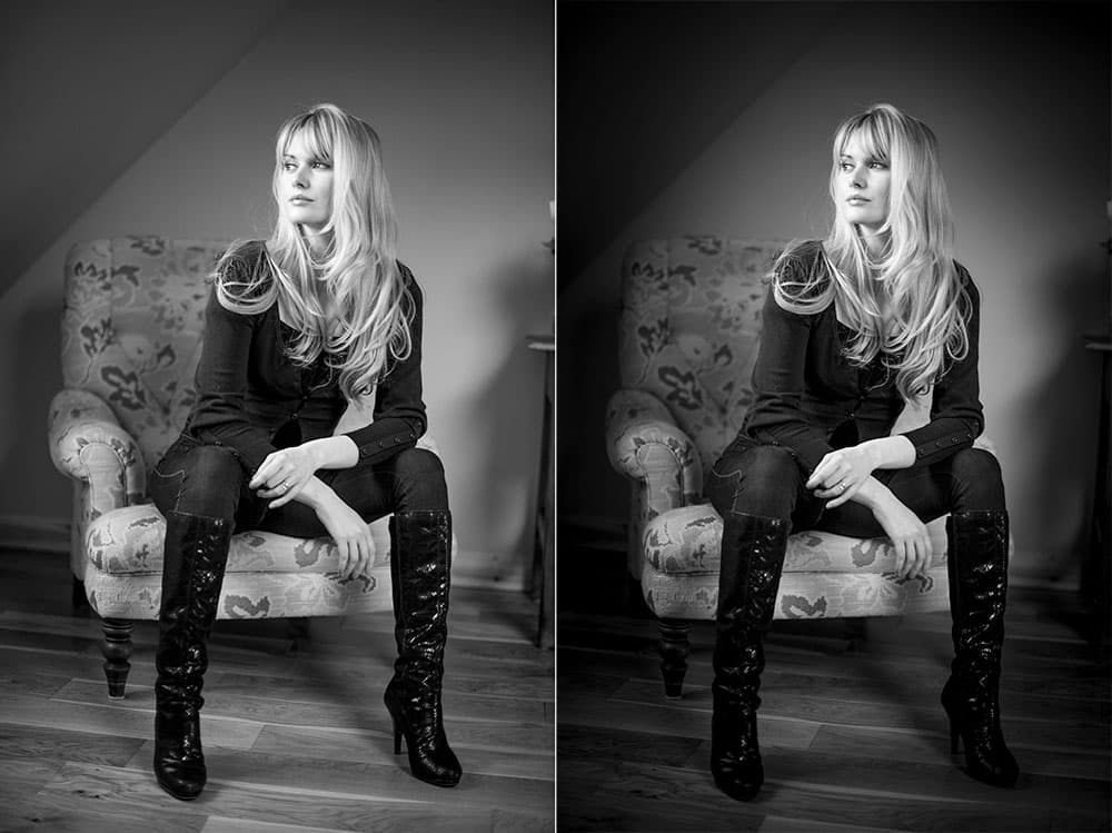 BW Vignettes before after