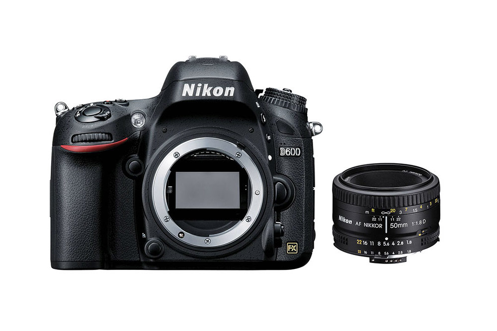 Nikon D600 with 50mm lens
