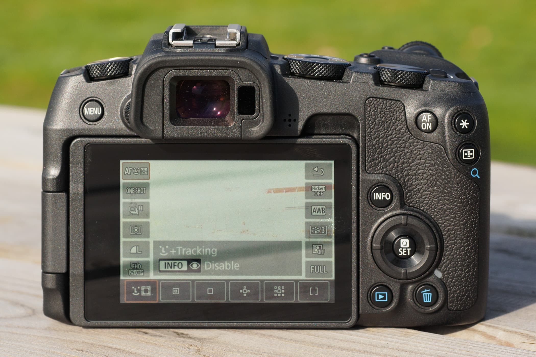 Canon EOS RP Q menu