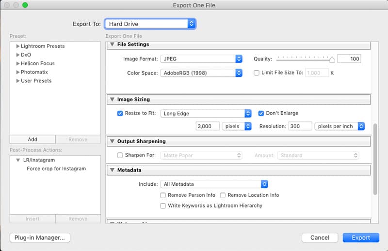 Lightroom crop tool changing resolution