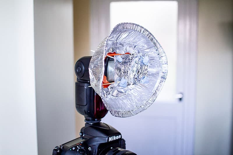 home lighting beauty dish set-up