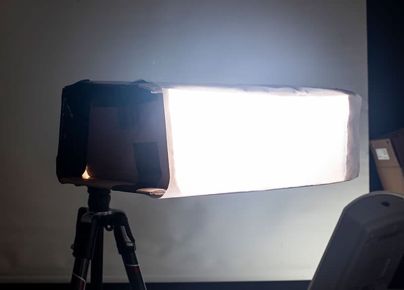 home lighting softbox set-up